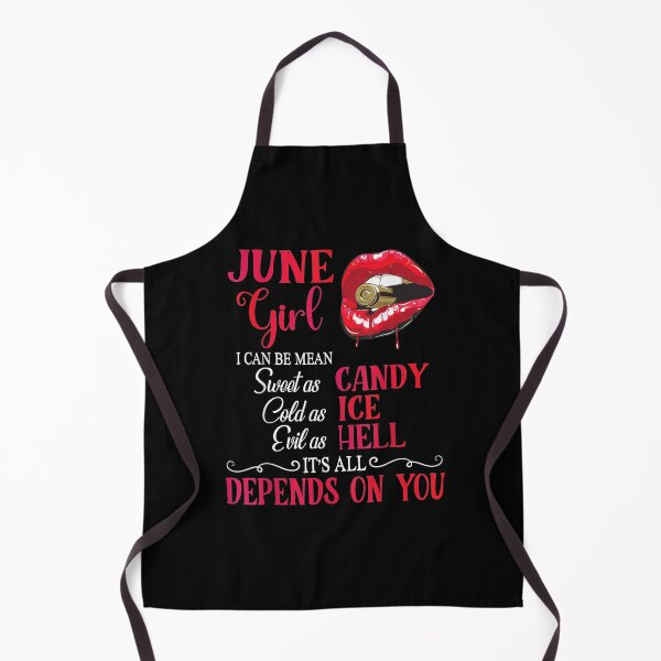 Item preview, June Girl I Can Be Mean Sweet As Candy Cold As Ice Evil Hell designed and sold by zpruby.