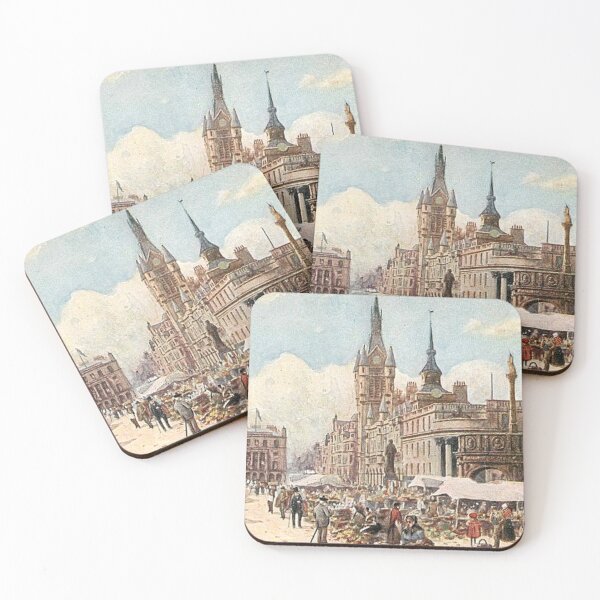 Item preview, Vintage Illustration of Aberdeen, Scotland - Castle Street & Municipal Buildings designed and sold by yourscotland.