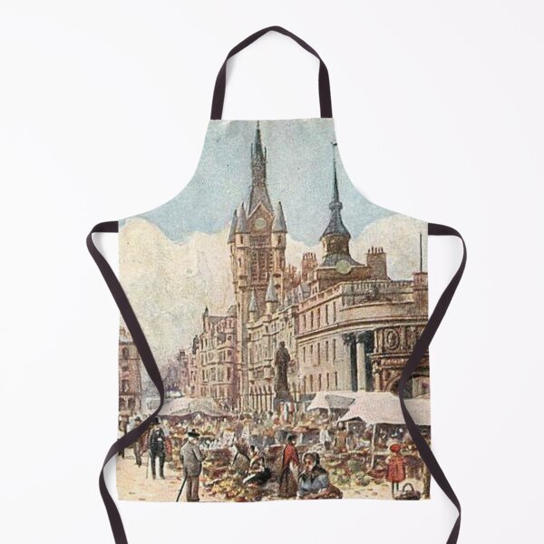 Item preview, Vintage Illustration of Aberdeen, Scotland - Castle Street & Municipal Buildings designed and sold by yourscotland.
