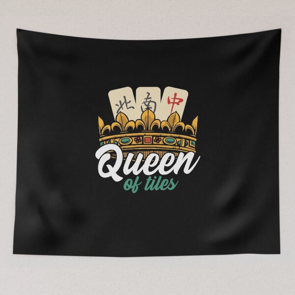Item preview, Queen Of Tiles Mahjong Fans Mahjong Player Gambler designed and sold by Nessshirts.