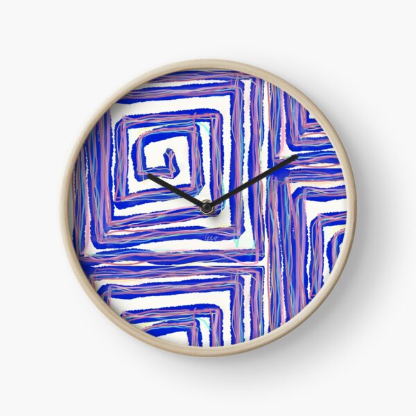 Maze (blue) Clock
