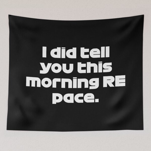 Item preview, I Did Tell You This Morning RE Pace - HAM. French GP Radio Voice (White) designed and sold by FilipeFerreira.