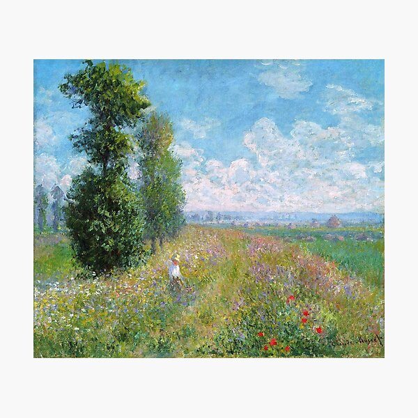 Item preview, Claude Monet Painting - Meadow with Poplars designed and sold by Coffeesnow.