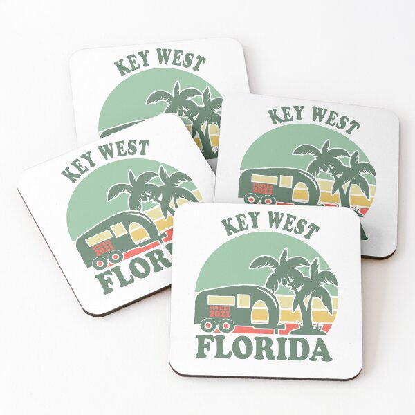 Item preview, Key West Florida Camping Summer 2021 Vintage Palm Trees Retro Sunset designed and sold by ZEROXCOOL.