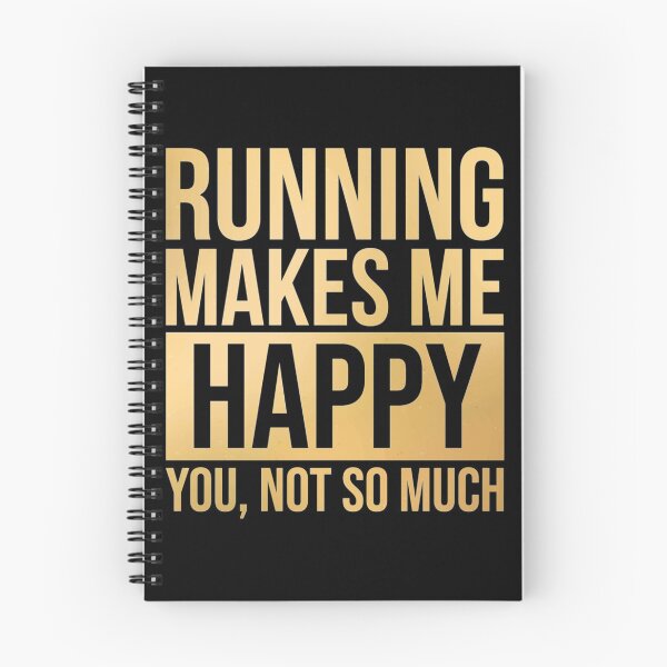 Item preview, Running Makes Me Happy in Gol| Perfect Gift designed and sold by sherricam.