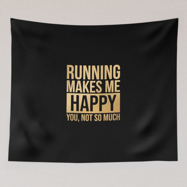 Item preview, Running Makes Me Happy in Gol| Perfect Gift designed and sold by sherricam.