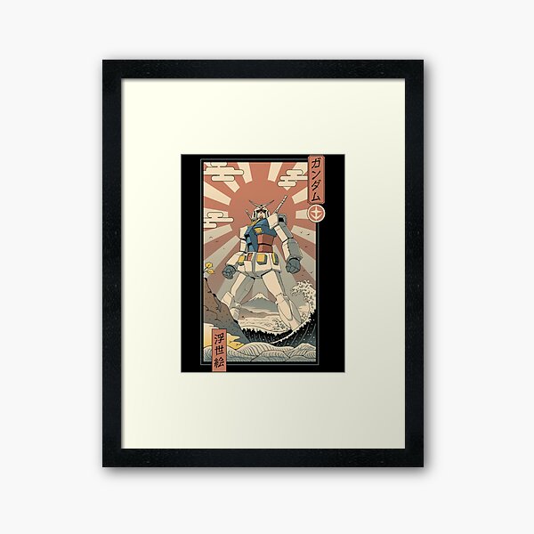 Aperçu de l'œuvre Mobile Suit Ukiyo-e | Cadeau parfait créée et vendue par sarajuliaka.