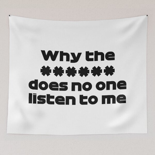 Item preview, Why The **** Does No One Listen To Me - BOT. French GP Radio Voice (Black) designed and sold by FilipeFerreira.