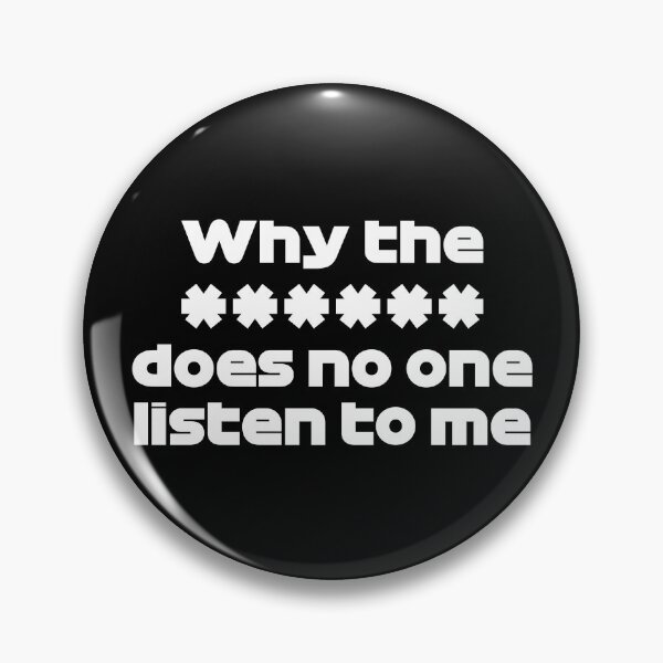 Item preview, Why The **** Does No One Listen To Me - BOT. French GP Radio Voice (White) designed and sold by FilipeFerreira.