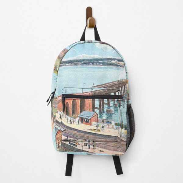 Item preview, Vintage Illustration of Dundee, Scotland - Tay Bridge From The South designed and sold by yourscotland.