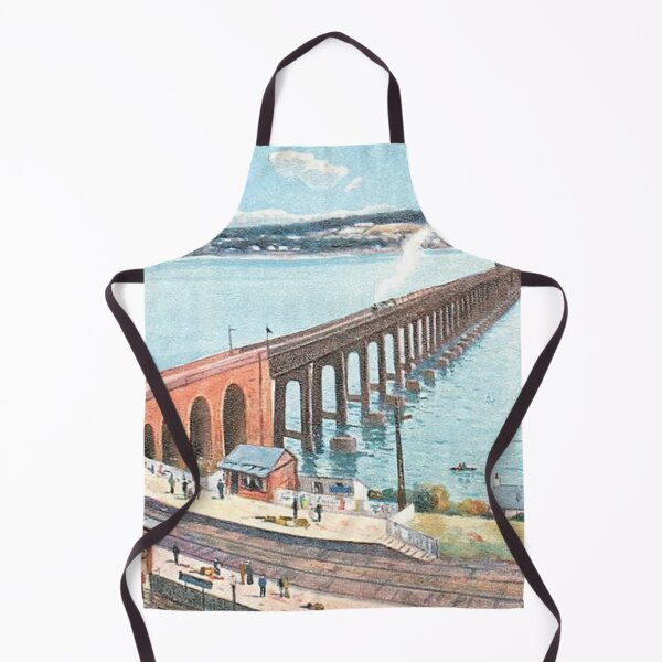 Item preview, Vintage Illustration of Dundee, Scotland - Tay Bridge From The South designed and sold by yourscotland.