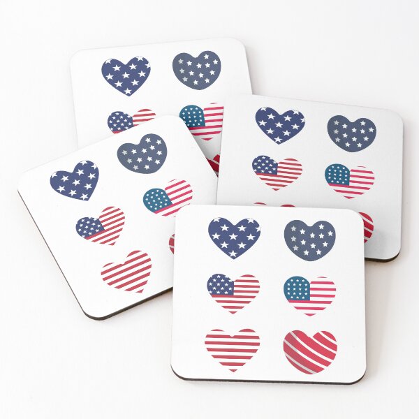Item preview, American Flag Heart | USA Flag Heart shaped designed and sold by cartyourchoice.