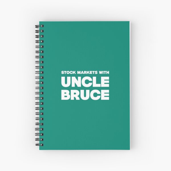 Stock Markets With Bruce new logo Spiral Notebook