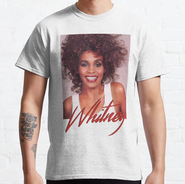 Whitney Houston Official Smile Signature T Shirt. Classic T-Shirt by DS felo