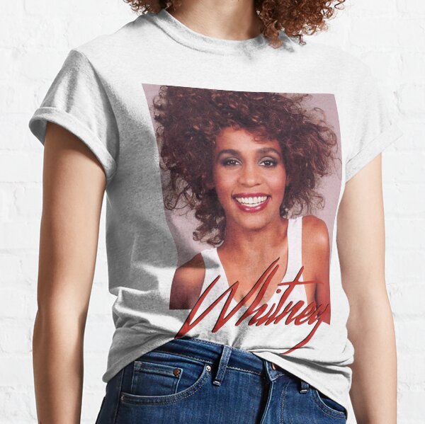 Whitney Houston Official Smile Signature T Shirt. Classic T-Shirt
