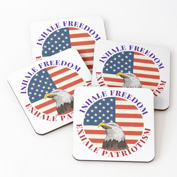 Item preview, Inhale Freedom Exhale Patriotism - Happy July 4th designed and sold by VikGen.