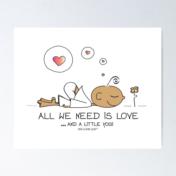 Item preview, All we need is love and a litte Yogi designed and sold by der-kleine-yogi.