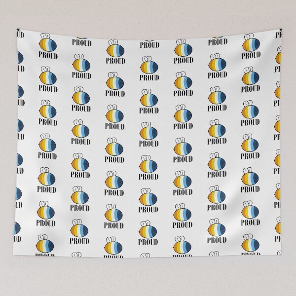 Item preview, Bee Proud AroAce Flag designed and sold by alrightlilbitty.