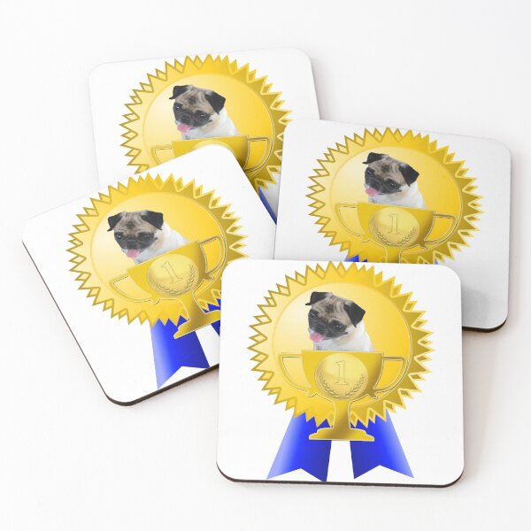 Item preview, Blue Ribbon First Place Gold Cup Winner (featuring Daisy Pug) – designed and sold by L.E. Wilson.