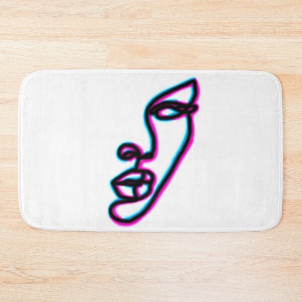 Item preview, Oneline glitch art face designed and sold by Bregjevt.