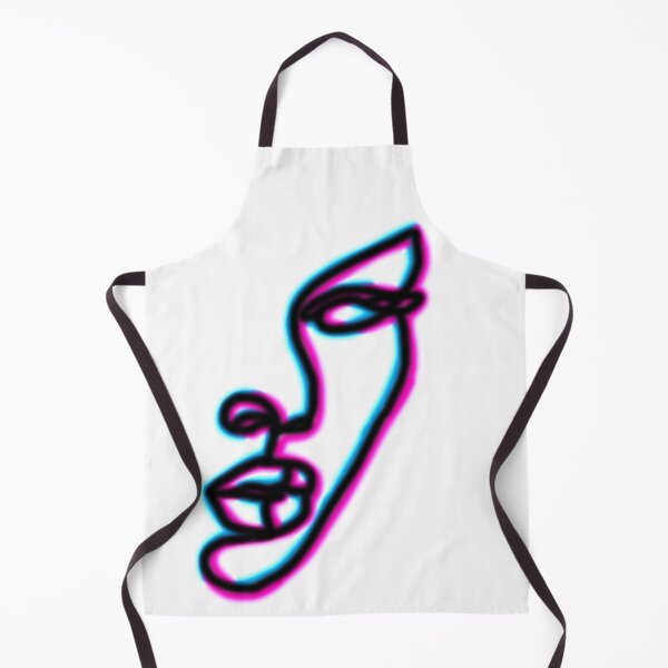 Item preview, Oneline glitch art face designed and sold by Bregjevt.