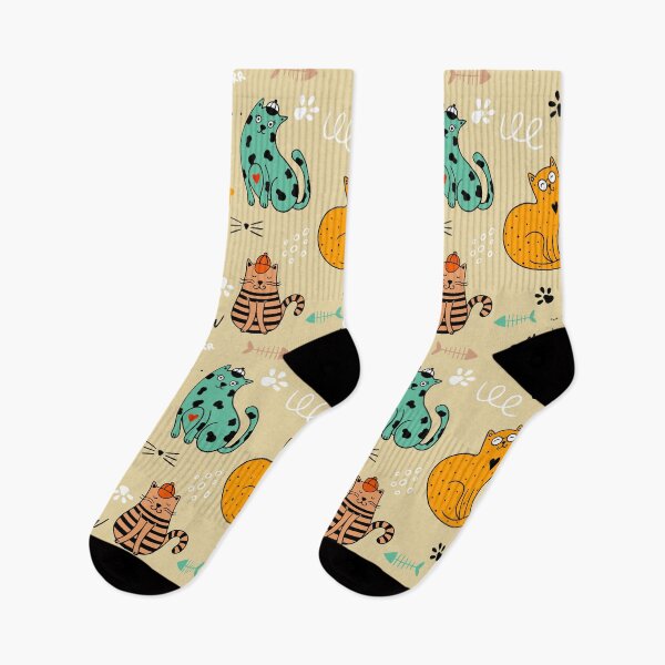 Item preview, Cute Pattern Of Cats, Simple Colorful Design, Cat Pattern designed and sold by PandaSoul.