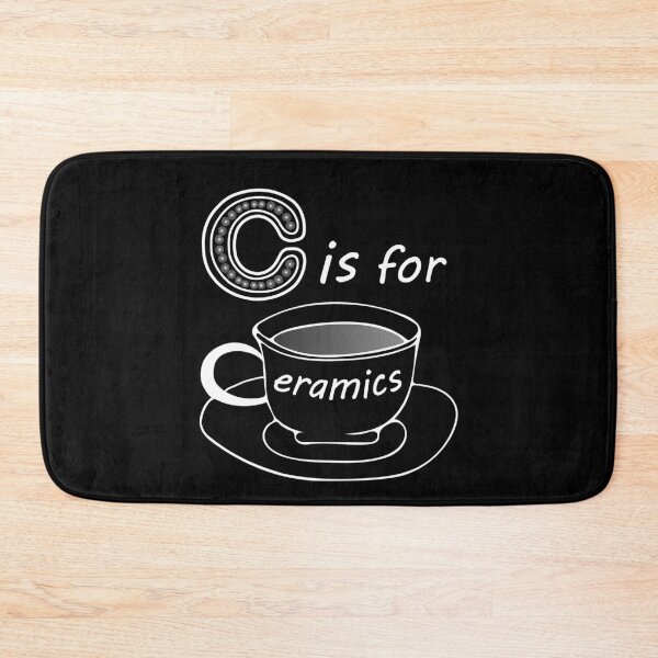 Item preview, Letter C for Ceramics White Text designed and sold by artfulnotebook.