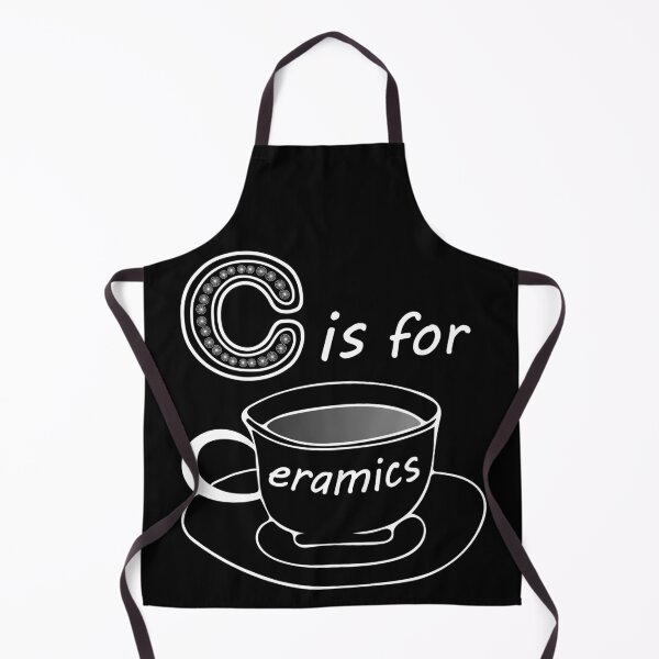 Item preview, Letter C for Ceramics White Text designed and sold by artfulnotebook.
