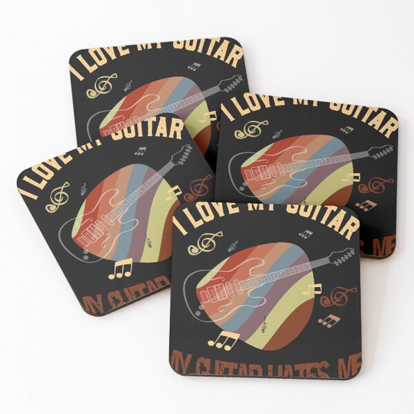 Item preview, I Love My Guitar My Guitar Hates Me Plug Retro designed and sold by Wildchagapicker.