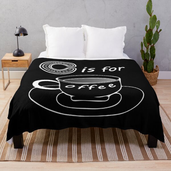 Item preview, Letter C for Coffee White Text designed and sold by artfulnotebook.