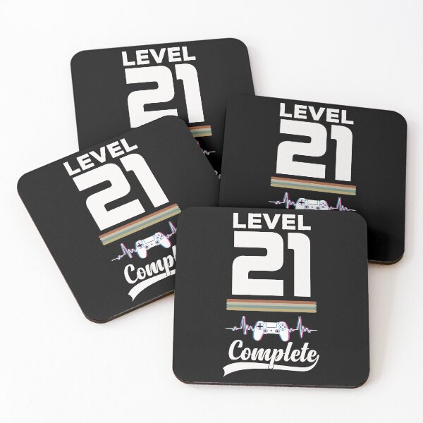 Item preview, Level 21 Complete - Born in 2000 Gaming - 21st Birthday Anniversary Video Game Father's Day Christmas Present designed and sold by ALITOPRINCE.