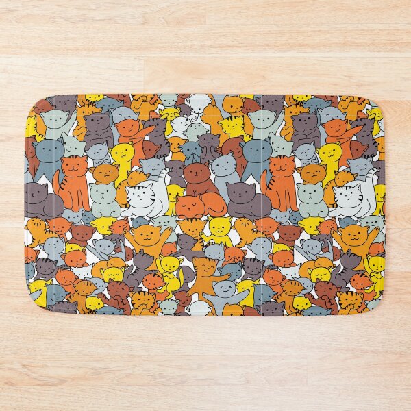 Item preview, Seamless Cute Pattern Of Cats, Simple Colorful Design, Cat Pattern designed and sold by PandaSoul.