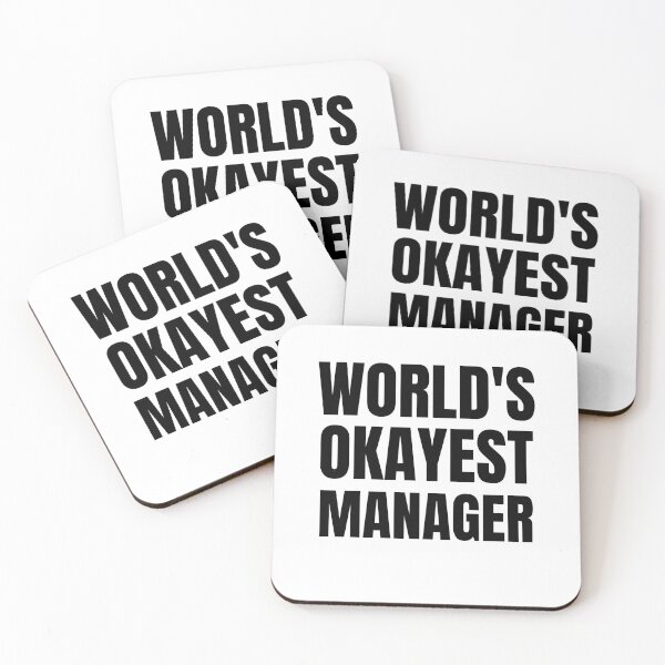Item preview, World's Okayest Manager designed and sold by GoDPI.