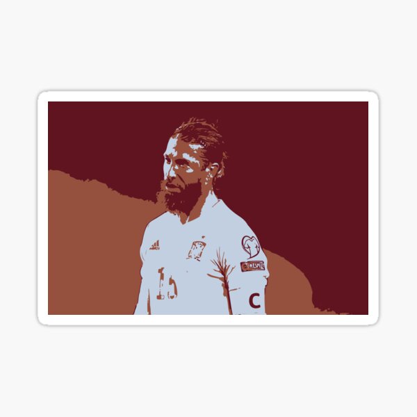 sergio ramos art, sergio ramos diseños Pegatina
