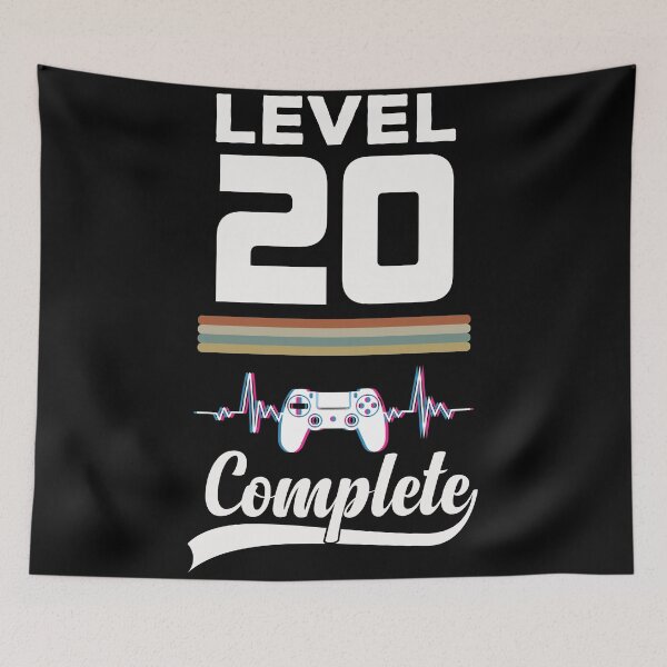 Item preview, Level 20 Complete - Born in 2001 Gaming - 20th Birthday Anniversary Video Game Father's Day Christmas Present designed and sold by ALITOPRINCE.