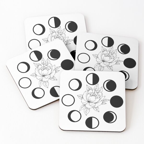 Item preview, Floral Moon Phases designed and sold by SerpentAndSage.