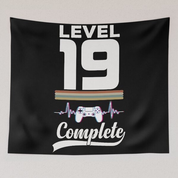 Item preview, Level 19 Complete - Born in 2002 Gaming - 19th Birthday Anniversary Video Game Father's Day Christmas Present designed and sold by ALITOPRINCE.