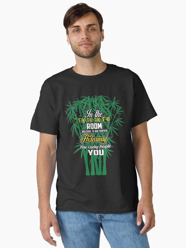 Thumbnail 1 of 7, Classic T-Shirt, In The Tiki Tiki Tki Tiki Room Tshirt designed and sold by tikitalkpodcast.