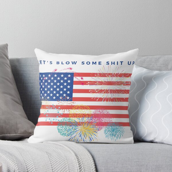 Item preview, Let's Blow Some Shit Up - 4th of July Fireworks - American Flag designed and sold by MassiveArtist.