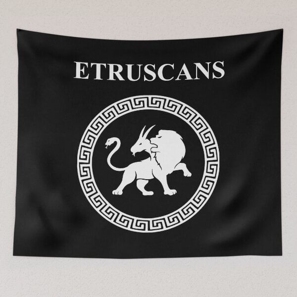Item preview, Etruscans Ancient Italy Civilization Chimaera Symbol designed and sold by Agema Apparel.