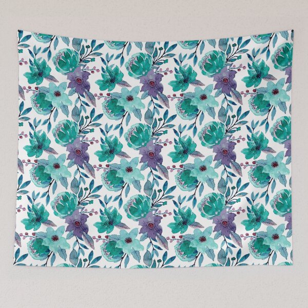 Item preview, Flower Power Floral Pattern design for apparel and beddings designed and sold by Sunnyhova.