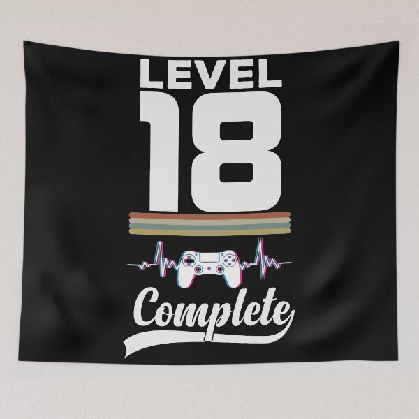 Item preview, Level 18 Complete - Born in 2003 Gaming - 18th Birthday Anniversary Video Game Father's Day Christmas Present designed and sold by ALITOPRINCE.
