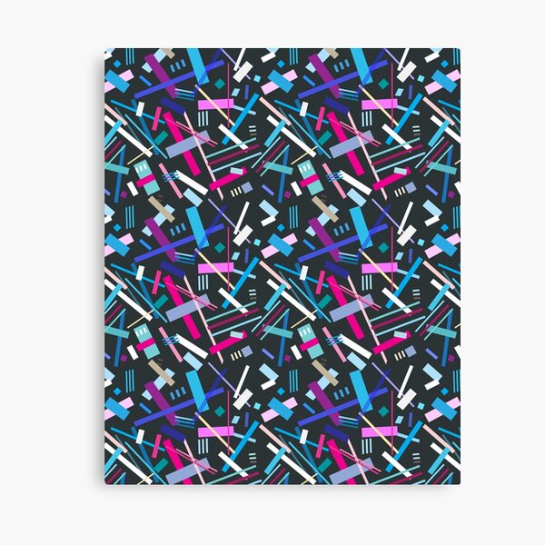 Colorful cool geometric pattern Canvas Print