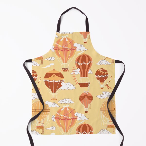Item preview, Yellow Hot Air Balloons Pattern designed and sold by space-kitten.