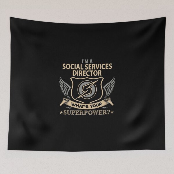 Item preview, Social Services Director T Shirt - Superpower Job Gift Item Tee designed and sold by merystowe1.