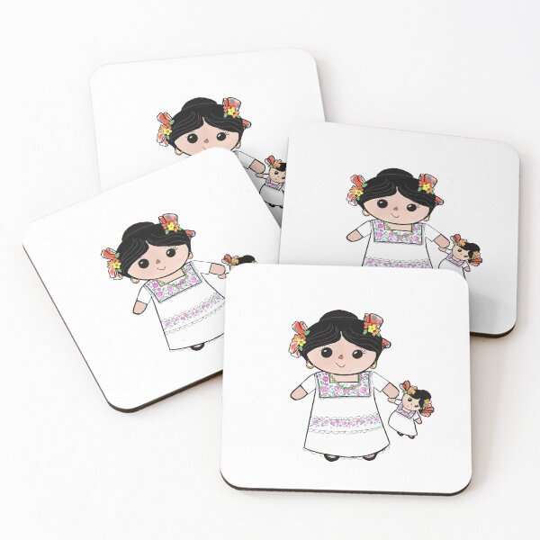 Item preview, Mestiza de Yucatán rag doll sticker  designed and sold by nidimar.