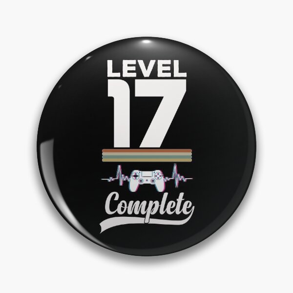 Item preview, Level 17 Complete - Born in 2004 Gaming - 17th Birthday Anniversary Video Game Father's Day Christmas Present designed and sold by ALITOPRINCE.