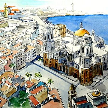 Imagen de la obra Plaza de la Catedral de Cádiz de Isla Kártare, Agencia de Arte