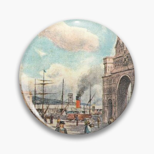 Item preview, Vintage Illustration of Dundee, Scotland - Harbour & Royal Arch designed and sold by yourscotland.