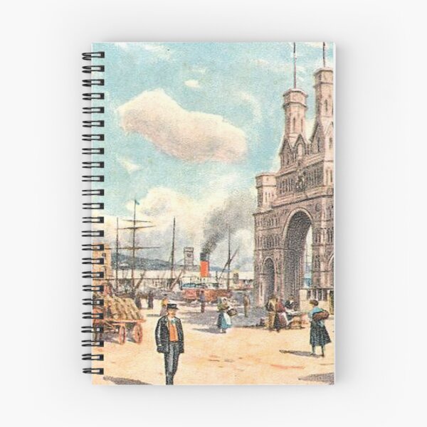 Item preview, Vintage Illustration of Dundee, Scotland - Harbour & Royal Arch designed and sold by yourscotland.